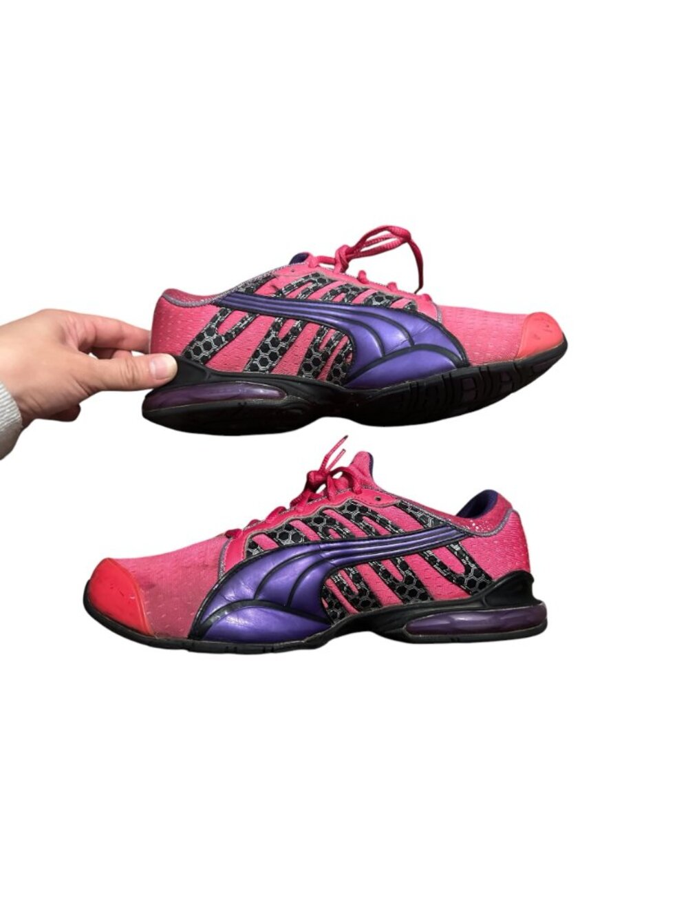Vintage Y2K Puma Voltaic Evo Running Shoes Sneakers Women 9 Pink 2000s Gorpcore - Picture 5 of 13